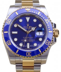 Rolex Submariner Blue Gold Steel