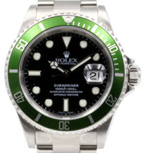 Rolex Submariner black Dial, green Bezel