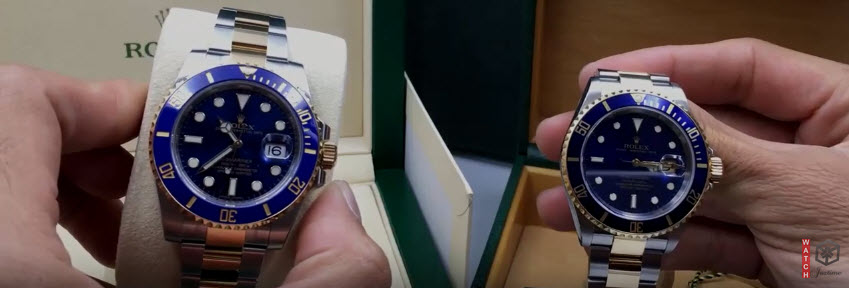 Rolex Submariner 2015 2014 Ceramic Aluminum Comparison