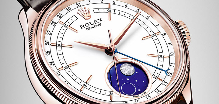 Rolex Cellini Moonphase Baselworld 2017 Dial Closeup