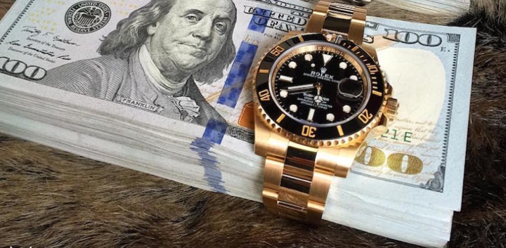 Rolex Gold Black Submariner 116618