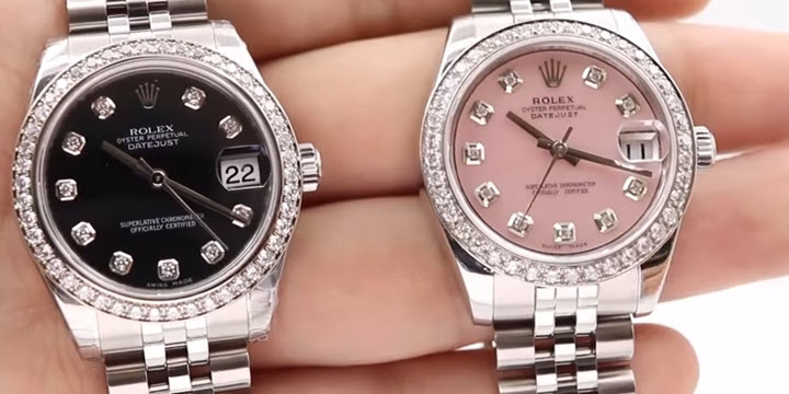 Rolex Datejust Factory Diamond Bezel Vs Custom Bezel Price Color COMPARISON