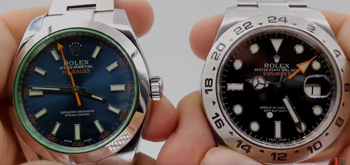 Rolex Milgauss vs Explorer II 