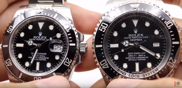 sea dweller submariner difference
