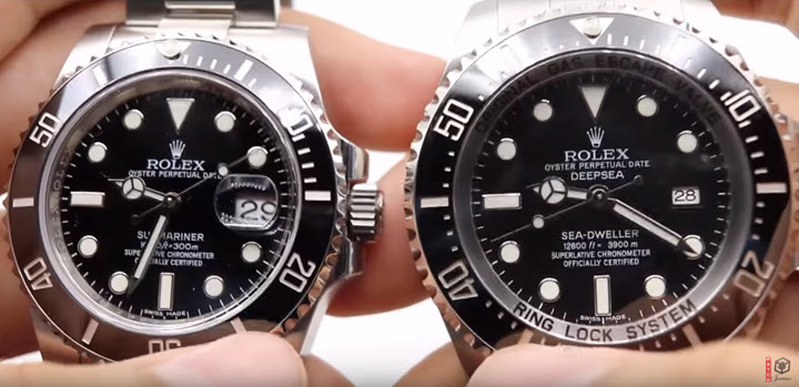 submariner sea dweller difference