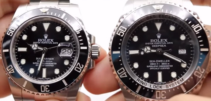 difference submariner sea dweller