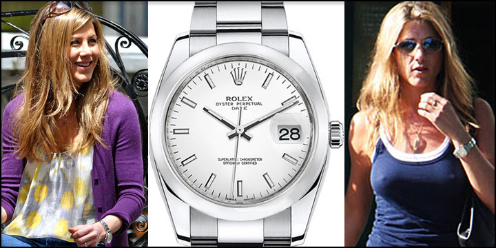 34mm rolex on woman's wrist