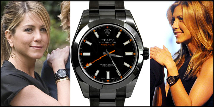 Jennifer Aniston Rolex Milgauss 116400 Black PVD DLC Friends Review