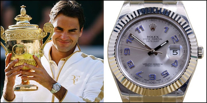 Roger Federer Rolex Datejust II 2 Blue Arabic Tennis REVIEW