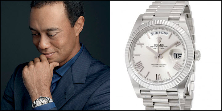 tiger woods and rolex