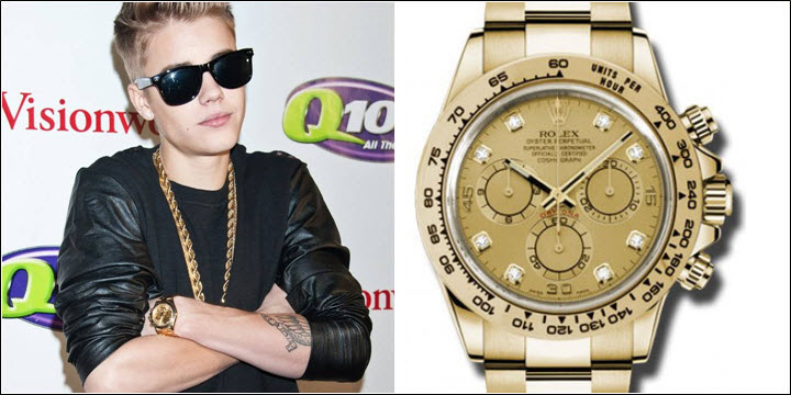 justin bieber rolex daytona