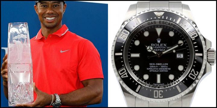 tiger woods rolex