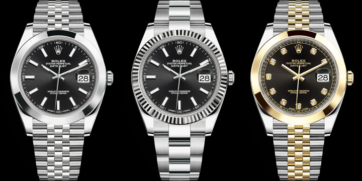 Rolex Datejust 41 black dial models