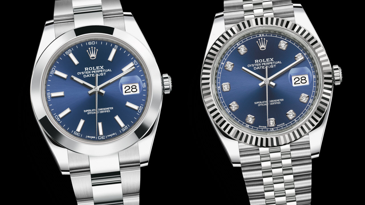 rolex datejust 41 blue oyster