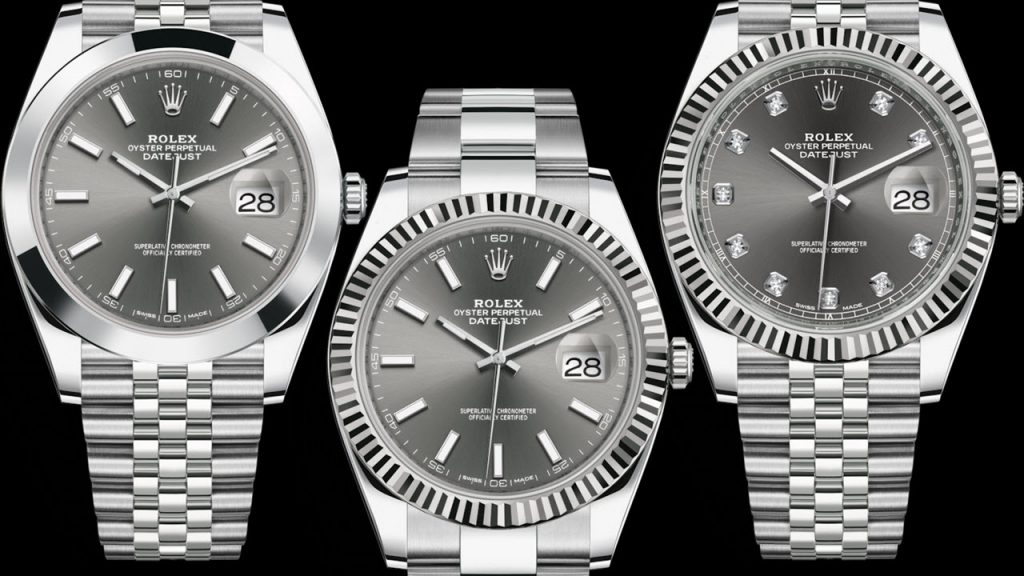 datejust 41 rhodium diamond