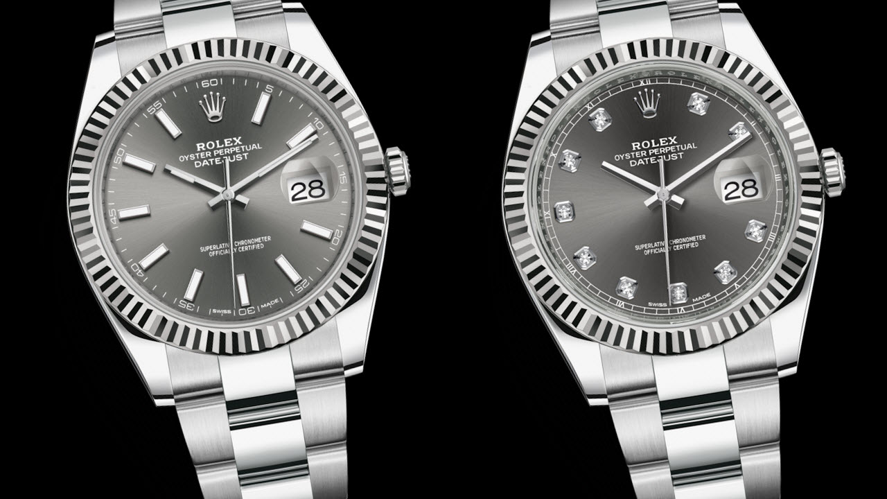 Rolex Datejust 41 dark rhodium - stick vs diamond hour markers