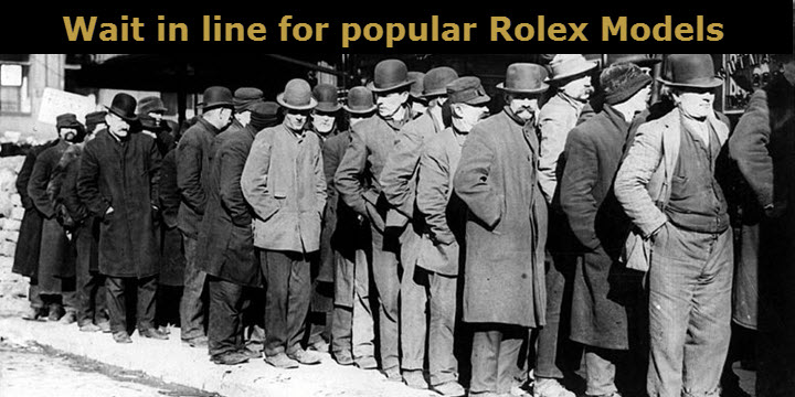 Waiting List for Rolex Models at Authorized Dealers