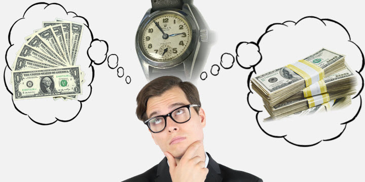 How much is online my rolex watch worth