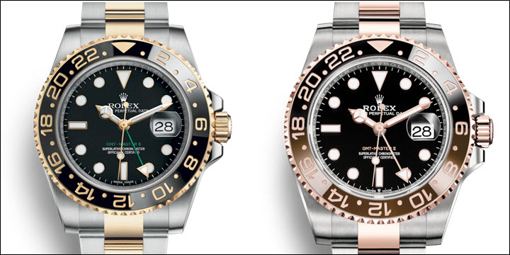 Rolex GMT Master II Steel & Gold Two Tone
