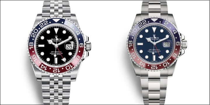 Rolex GMT Master II red blue Pepsi