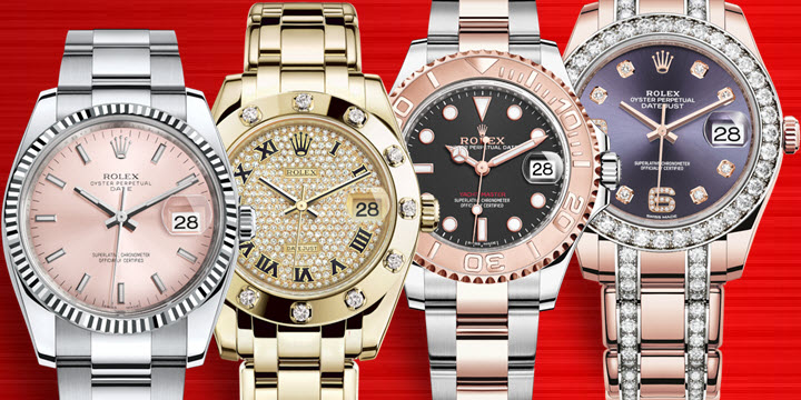 Big large Face Ladies Rolex Watches