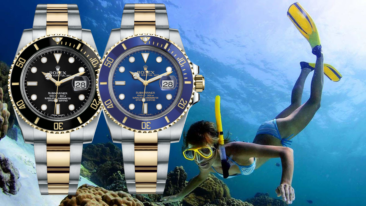 rolex submariner underwater