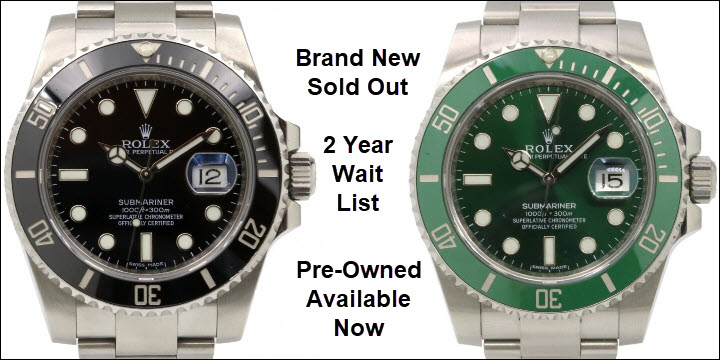 used rolex hulk