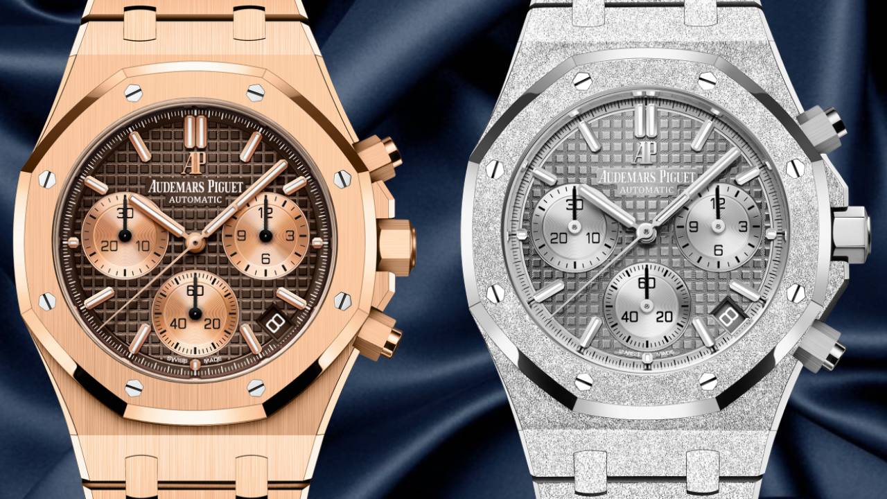 Audemars Piguet Royal Oak Small Seconds in Rose Gold and Frosted White Gold