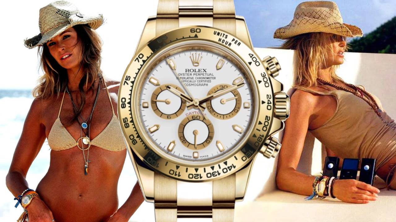 Elle Macpherson Rolex Daytona Paul Newman 116508 White Dial