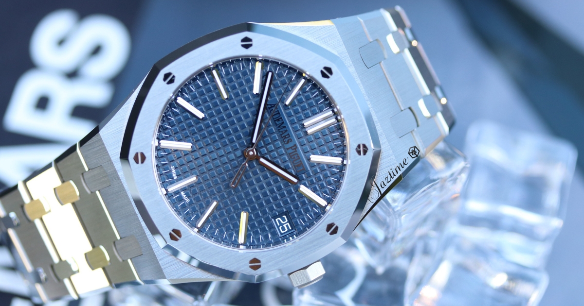 Audemars Piguet Royal Oak 41mm Stainless Steel Blue Dial 15510ST.OO.1320ST.06 - Jaztime Blog - Best price on new and used Luxury Watches-1