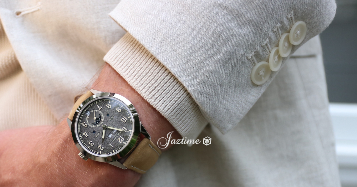 Patek Philippe Complications Annual Calendar Travel Time White Gold Textured Grey Dial 5326G-001 - Jaztime Blog - New & Used Luxury Watches - Orange County - CA -3