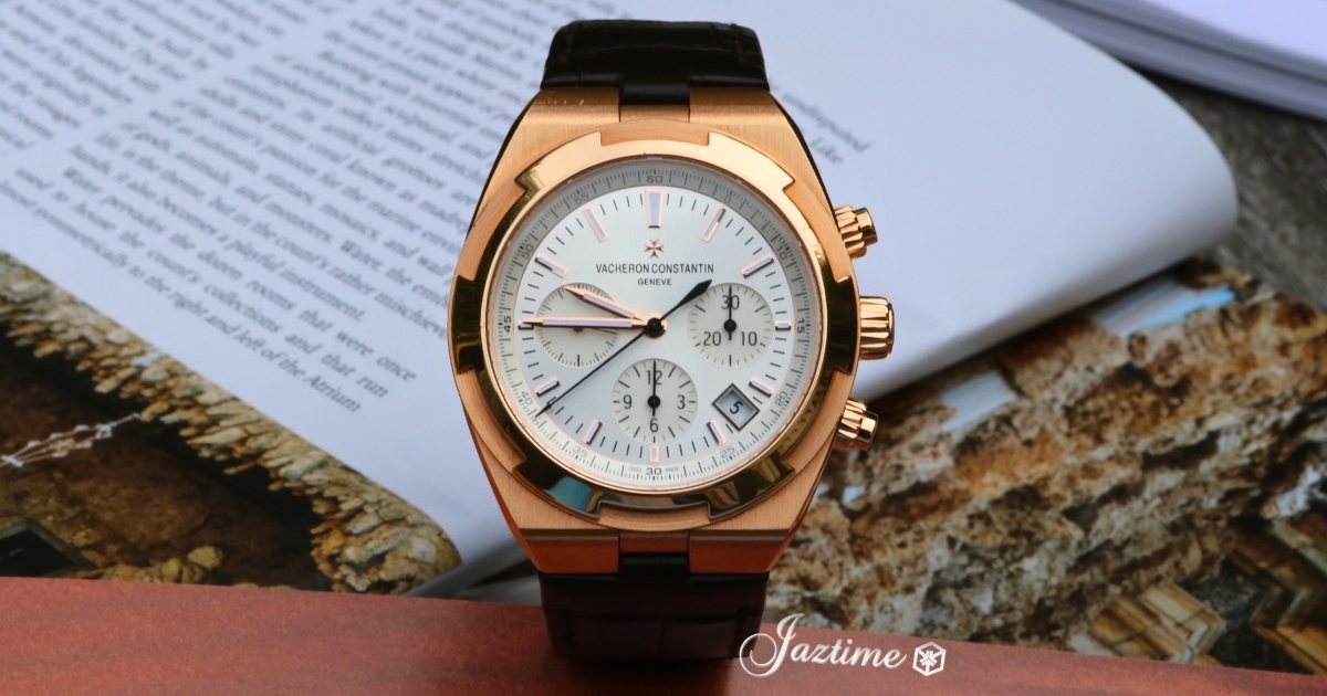 Vacheron Constantin Overseas Chronograph Pink Rose Gold Silver Dial 5500V:000R-B074 - Jaztime Blog - Orange County - New and Used Luxury Watches -1