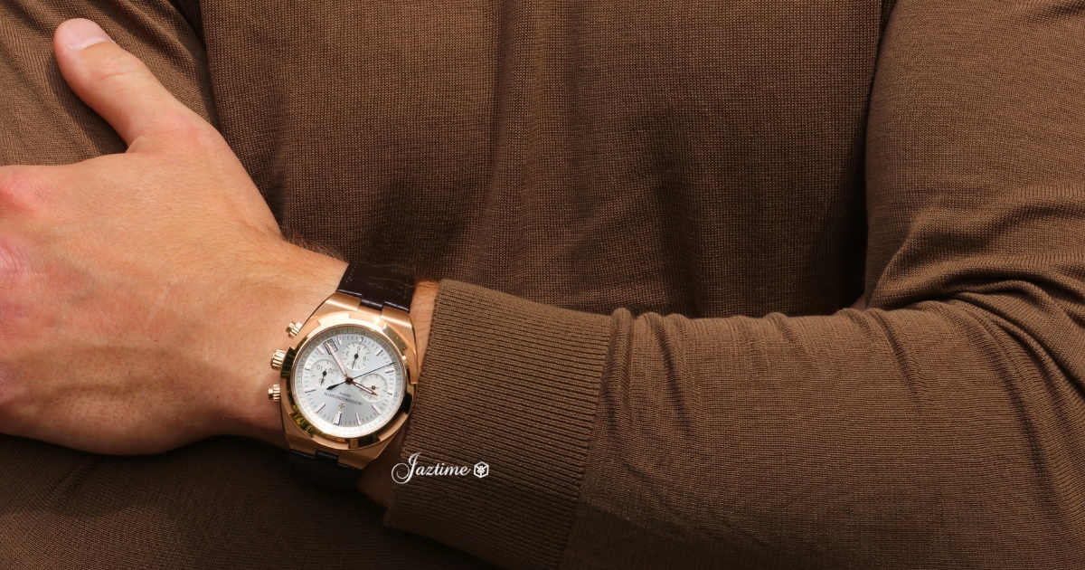Vacheron Constantin Overseas Chronograph Pink Rose Gold Silver Dial 5500V:000R-B074 - Jaztime Blog - Orange County - New and Used Luxury Watches -3