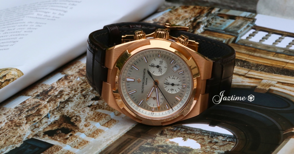 Vacheron Constantin Overseas Chronograph Pink Rose Gold Silver Dial 5500V:000R-B074 - Jaztime Blog - Orange County - New and Used Luxury Watches - 4