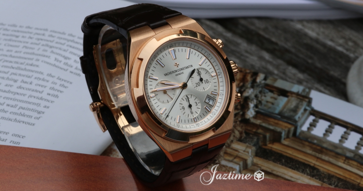 Vacheron Constantin Overseas Chronograph Pink Rose Gold Silver Dial 5500V:000R-B074 - Jaztime Blog - Orange County - New and Used Luxury Watches -5
