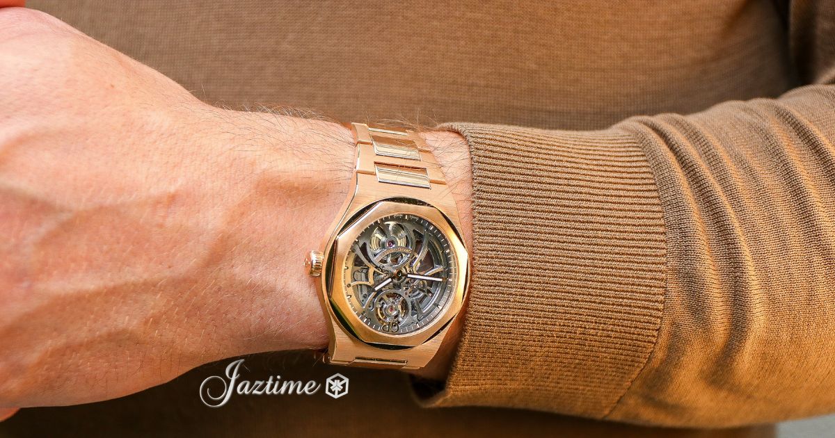 Girard Perregaux Laureato Skeleton Pink Rose Gold 42mm 81015-52-002-52A - Jaztime Blog - New & Used Luxury Watches - Orange County - CA-3