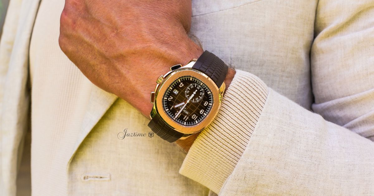 Patek Philippe Aquanaut Chronograph Rose Gold Brown Dial 5968R-001 - Jaztime Blog - New & Used Luxury Watches - Orange County - CA - Jaztime Blog 2