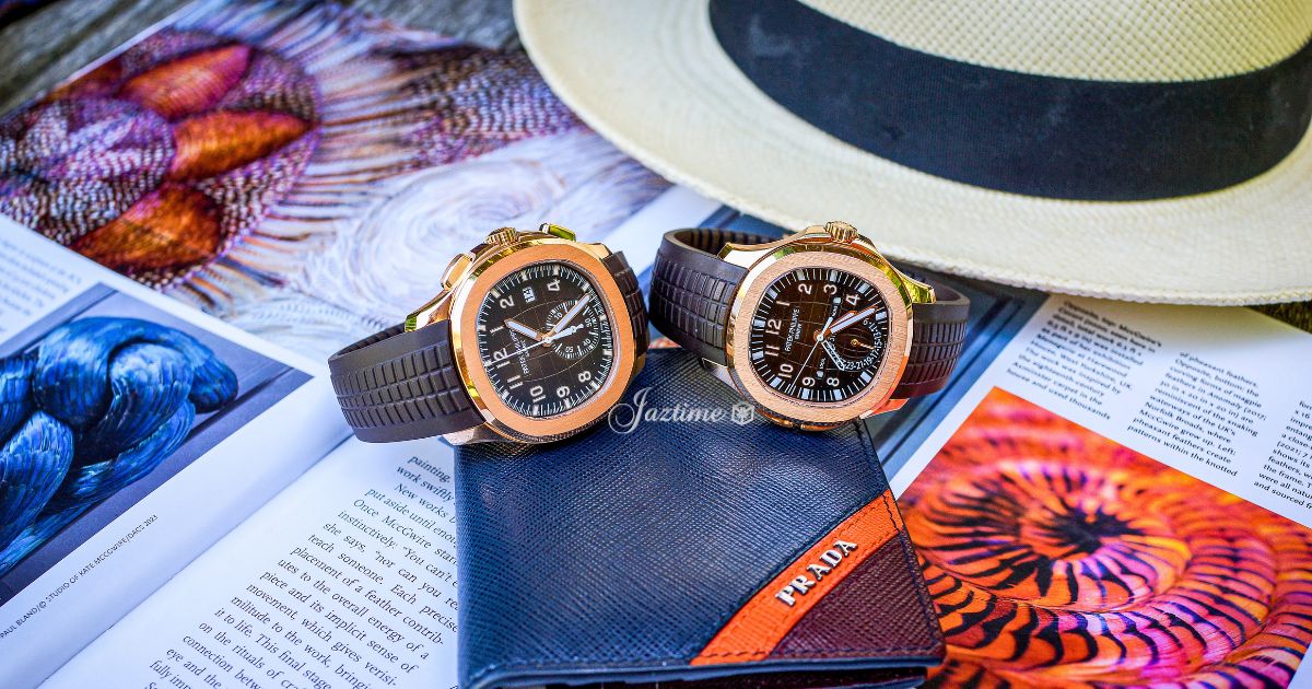 Patek Philippe Aquanaut Chronograph Rose Gold Brown Dial 5968R-001 - Jaztime Blog - New & Used Luxury Watches - Orange County - CA - Jaztime Blog 3