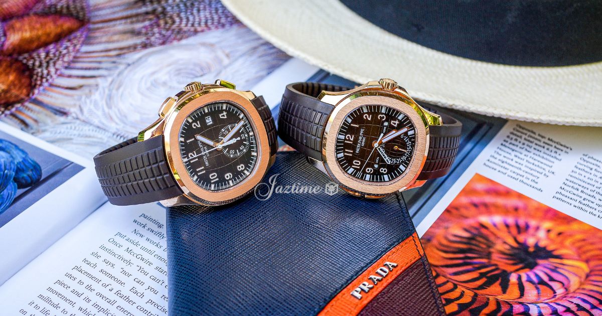 Patek Philippe Aquanaut Travel Time Rose Gold Brown Dial 5164R-001 - Jaztime Blog - New & Used Luxury Watches - Orange County - CA - Jaztime Blog 2