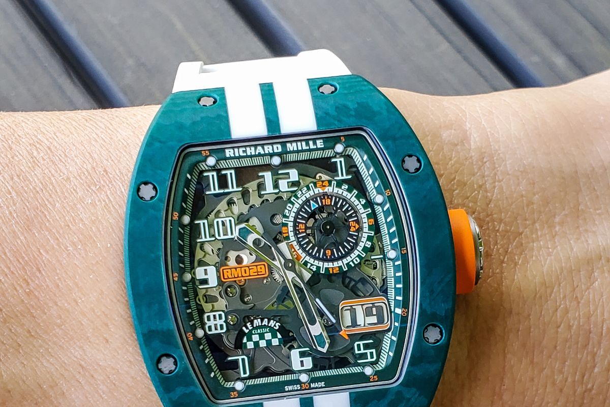 Richard Mille Automatic Winding Le Mans Classic GreenWhite Quartz TPT RM 029 - Jaztime Blog - New & Used Luxury Watches - Orange County - CA - Jaztime Blog