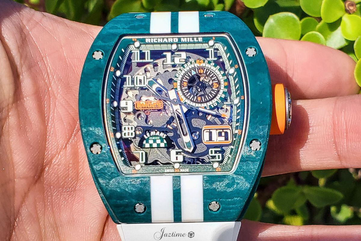 Richard Mille Automatic Winding Le Mans Classic GreenWhite Quartz TPT RM 029 - Jaztime Blog - New & Used Luxury Watches - Orange County - CA - Jaztime Blog (1)