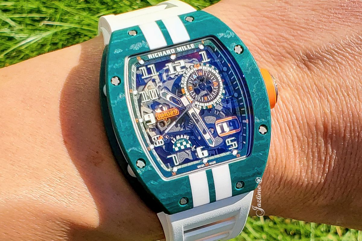 Richard Mille Automatic Winding Le Mans Classic GreenWhite Quartz TPT RM 029 - Jaztime Blog - New & Used Luxury Watches - Orange County - CA - Jaztime Blog (2)