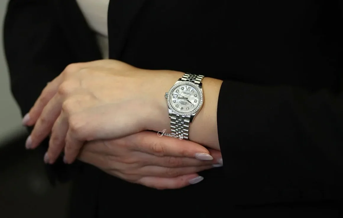 Rolex Datejust 31 White Mother of Pearl Diamond Bezel 278240