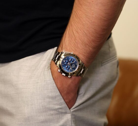Rolex Cosmograph Daytona White Gold Bright Blue Dial 126509