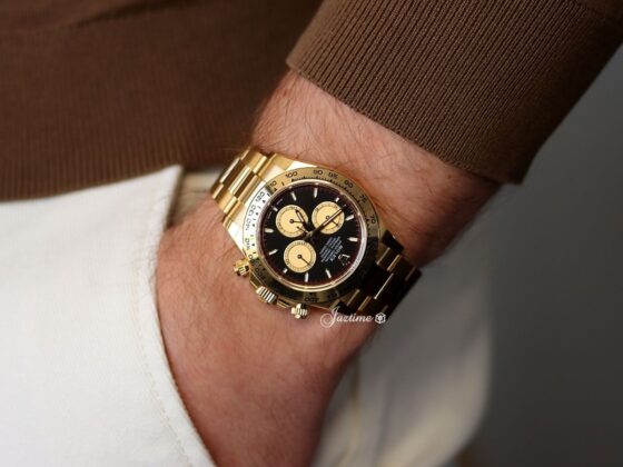 Rolex Cosmograph Daytona Yellow Gold Black Newman Dial 126508