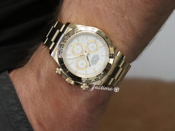 Rolex Cosmograph Daytona Yellow Gold White Index Dial 126508