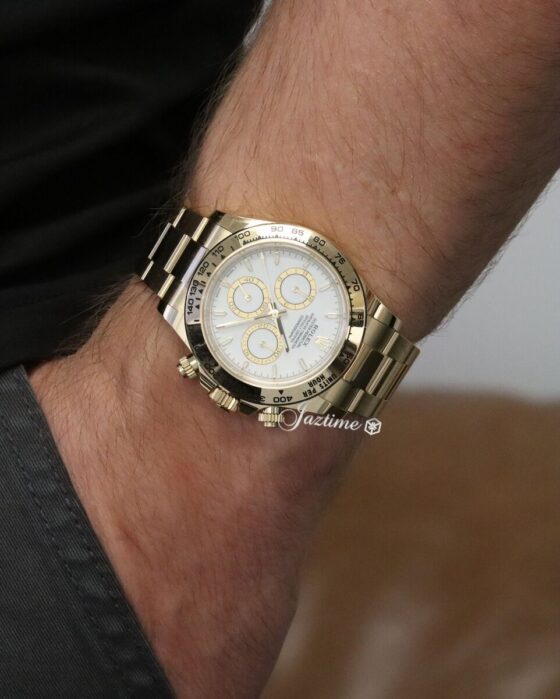 Rolex Cosmograph Daytona Yellow Gold White Index Dial 126508
