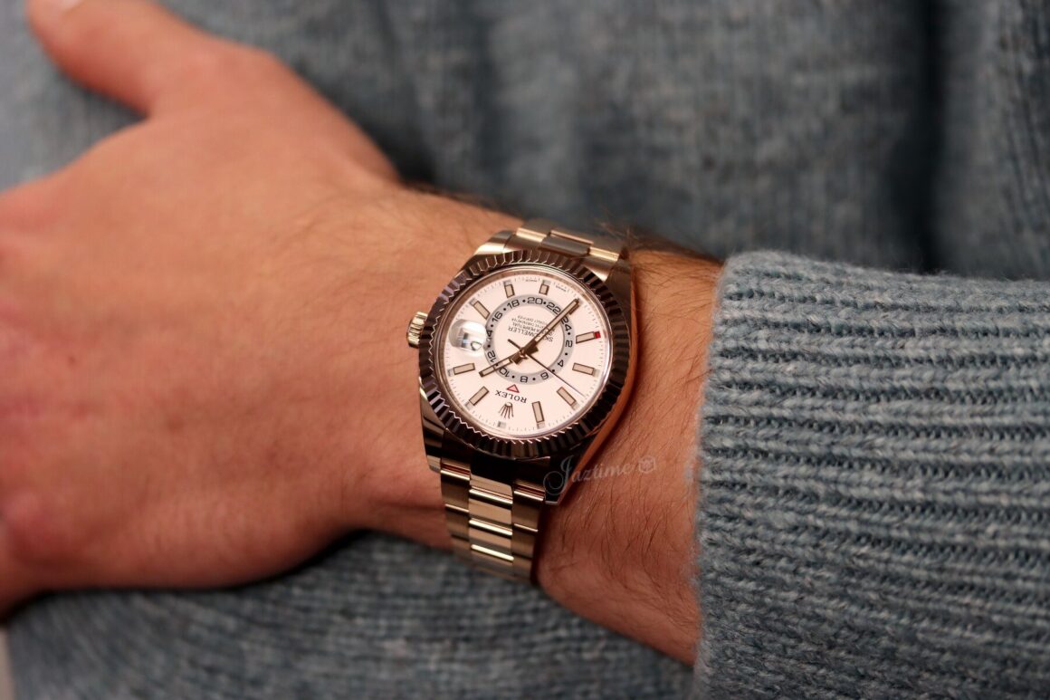 Rolex Sky-Dweller Rose Gold White Index Dial 326935