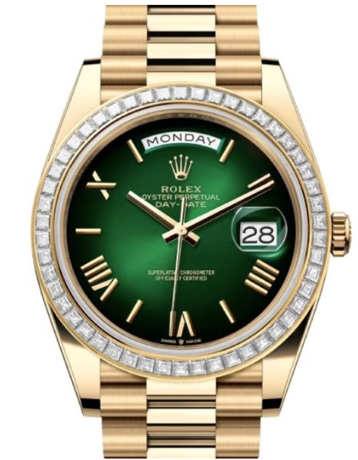 Baguette Diamond Bezel