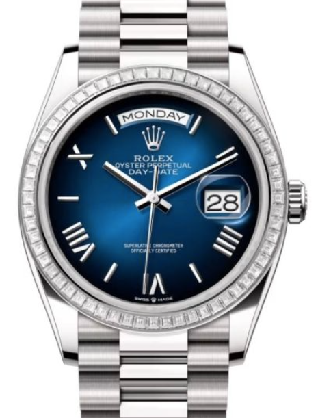 Baguette Diamond Bezel